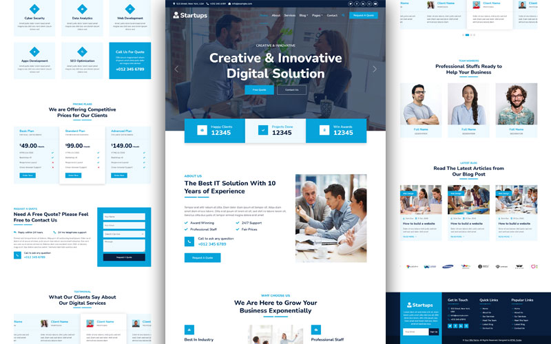 startup-website-template